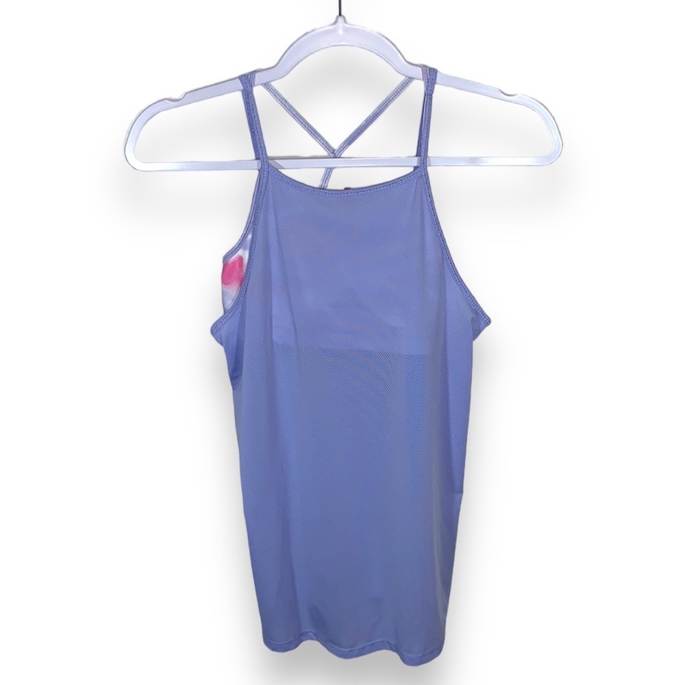 Ideology Active Tank Top Big Girls Large Fresh Orchid Purple Built In Bra